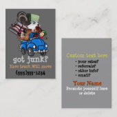 Snoepverwijdering Bewegende bedrijfsbevordering Visitekaartje (Voorkant / Achterkant)