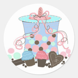 Snoepwinkel Ronde Sticker