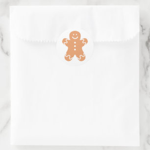 Snoepzak- en envelopstickers voor peperkoekjes ronde sticker