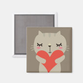 Snoezelkonijn met liefde magneet (Voorkant / Achterkant)