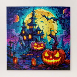snoezig spookachtig spookhuis halloween legpuzzel