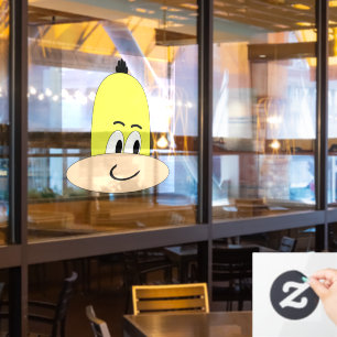 Snoezige Grappige Cartoon Raamfolie Raamsticker
