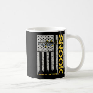Snook Visser - Vintage Stijl Amerikaanse Vlag Snoo Koffiemok