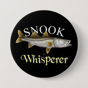 Snook Whisperer Dark Ronde Button 7,6 Cm