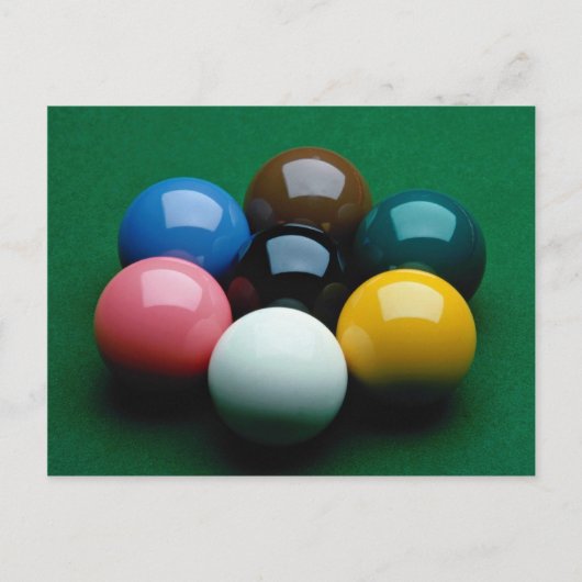 Snooker-apparatuur Briefkaart (Voorkant)