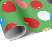 Snooker Ballen Patterned Kleurrijk Cadeaupapier (Rol Hoek)