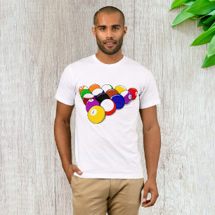 Snooker Balls Mannen T-shirt