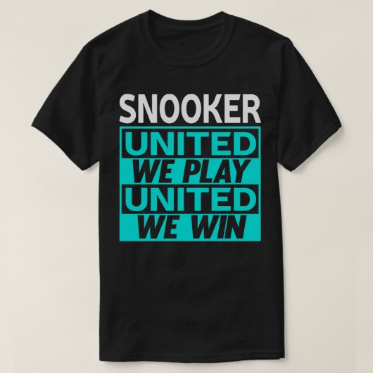 Snooker Biljart 1 T-shirt (Design voorkant)