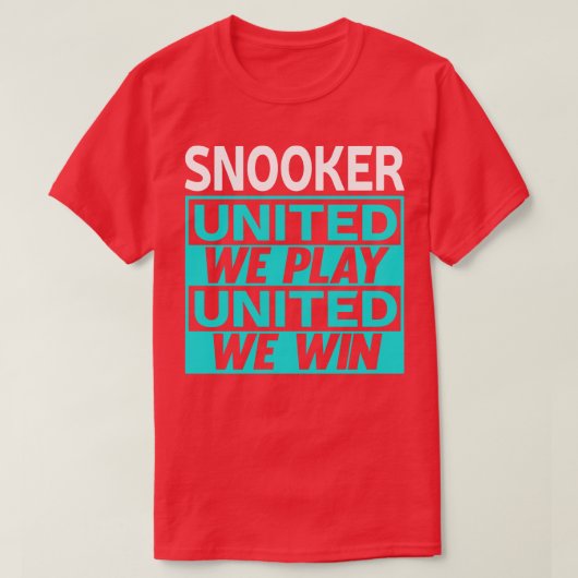 Snooker Billiards 1 T-shirt (Design voorkant)