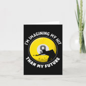 Snooker Game Pool en Beer Drinker Pool Spelers Bi Kaart (Voorkant)