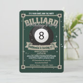Snooker Invitation Pool Anniversaire Fête Billard  (Debout devant)