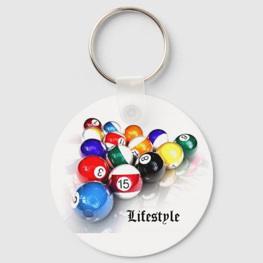 Snooker - Lifestyle Sleutelhanger (Voorkant)