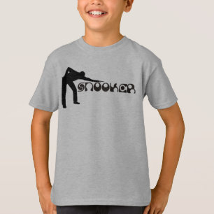 SNOOKER modern font + uw ideeën SPELEN T-shirt