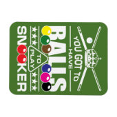 Snooker Notice Magneet (Horizontaal)