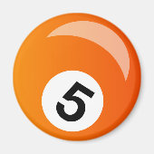 snooker-poolbal magneet (Voorkant)