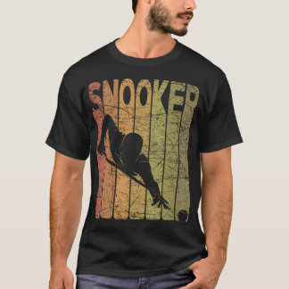 Snooker Vintage Pool Biljart Snookerspeler Retro T-shirt