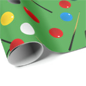 snookerspeler cadeaupapier (Rol Hoek)