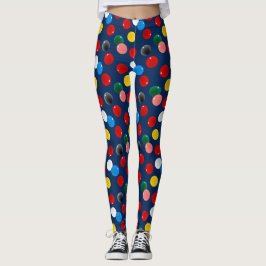 Snookerspeler kleurrijke biljart leggings