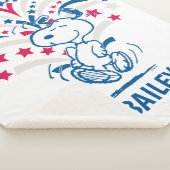 Snoopy 4 juli Dance Sherpa Deken (3/4)