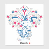 Snoopy 4 juli Dance Sticker (Vel)
