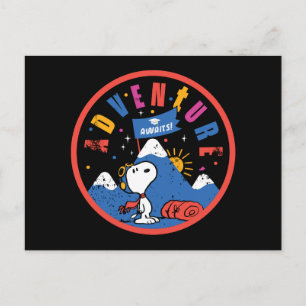 Snoopy Avontuur Wacht Afstudeer Berg Ontwerp Briefkaart
