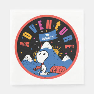 Snoopy Avontuur Wacht Graduatie Berg Ontwerp Servet