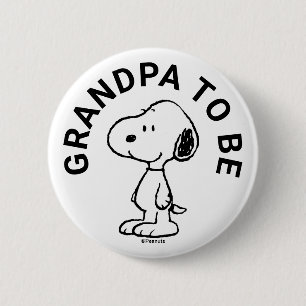 Snoopy Baby shower opa om te zijn Ronde Button 5,7 Cm