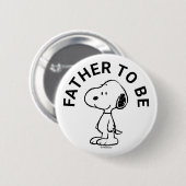 Snoopy Baby shower vader om te zijn Ronde Button 5,7 Cm (Voorkant /achterkant)