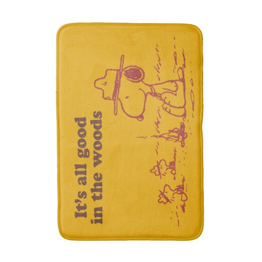 Snoopy | Beagle Scout - Alles goed in de Bossen Badmat (Voorkant Verticaal)