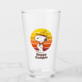 Snoopy | Beagle Scout - Happy Camper Glas (Voorkant)