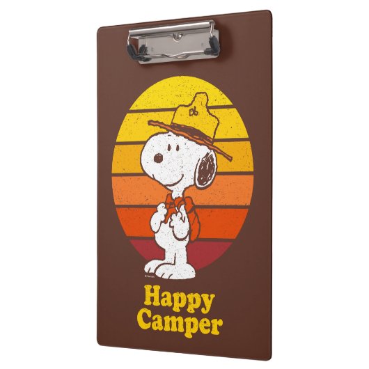 Snoopy | Beagle Scout - Happy Camper Klembord (Links)