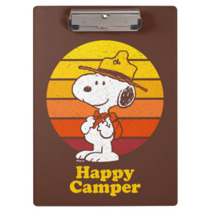 Snoopy Beagle Scout - Happy Camper Klembord