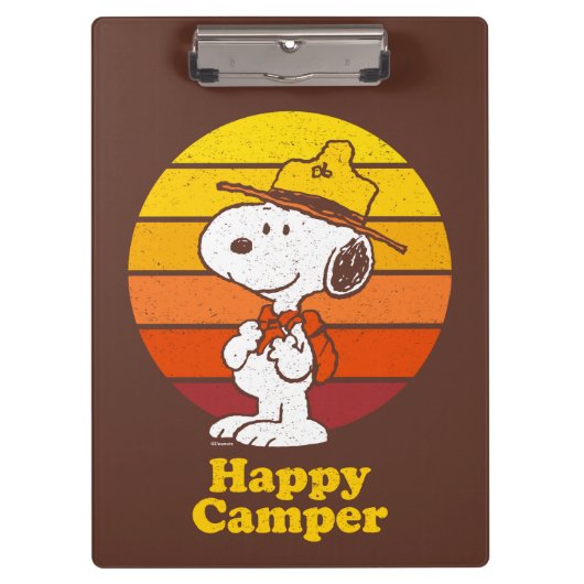 Snoopy | Beagle Scout - Happy Camper Klembord (Voorkant)