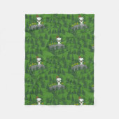Snoopy Beagle Scout Hiking Pattern Fleece Deken (Voorkant)