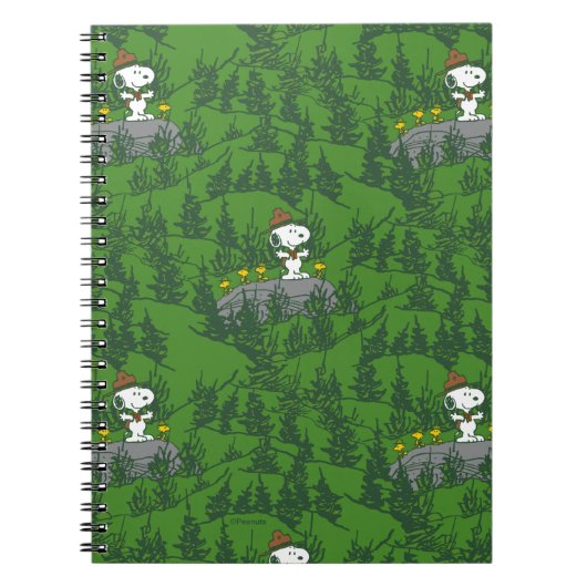 Snoopy Beagle Scout Hiking Pattern Notitieboek (Voorkant)