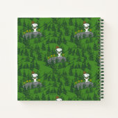 Snoopy Beagle Scout Hiking Pattern Notitieboek (Achterkant)