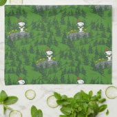 Snoopy Beagle Scout Hiking Pattern Theedoek (Gevouwen)