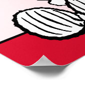 Snoopy | Bébé Chéri Poster de Baby Shower (Coin)