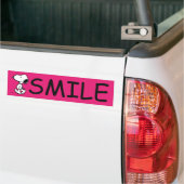 Snoopy Black & Magenta Bumpersticker (Op Truck)