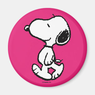 Snoopy Black & Magenta Magneet