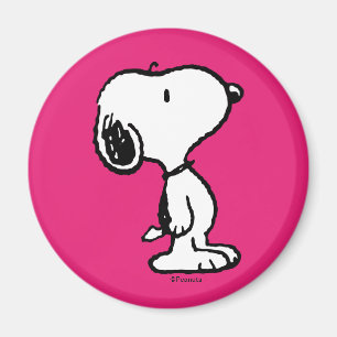 Snoopy Black & Magenta Magneet