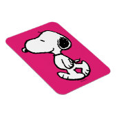 Snoopy Black & Magenta Pattern Magneet (Rechterzijde)