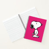 Snoopy Black & Magenta Pattern Notitieboek (Binnen)