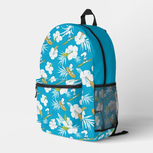 Snoopy Brooklyn Beach Pattern Bedrukte Rugzak (Achterkant Hoek Rechts)