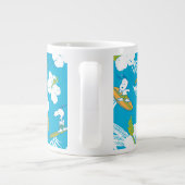Snoopy Brooklyn Beach Pattern Extra Grote Beker (Achterkant)