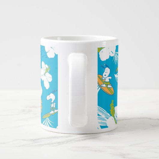 Snoopy Brooklyn Beach Pattern Extra Grote Beker (Achterkant)