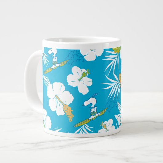Snoopy Brooklyn Beach Pattern Extra Grote Beker (Voorkant links)