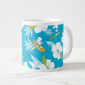 Snoopy Brooklyn Beach Pattern Extra Grote Beker (Voorkant rechts)