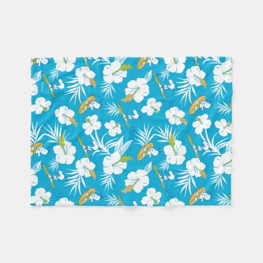 Snoopy Brooklyn Beach Pattern Fleece Deken (Voorkant (Horizontaal))