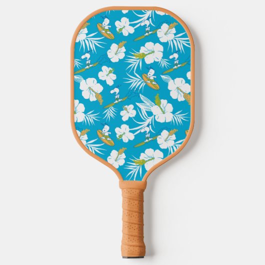 Snoopy Brooklyn Beach Pattern Pickleball Paddle (Voorkant)